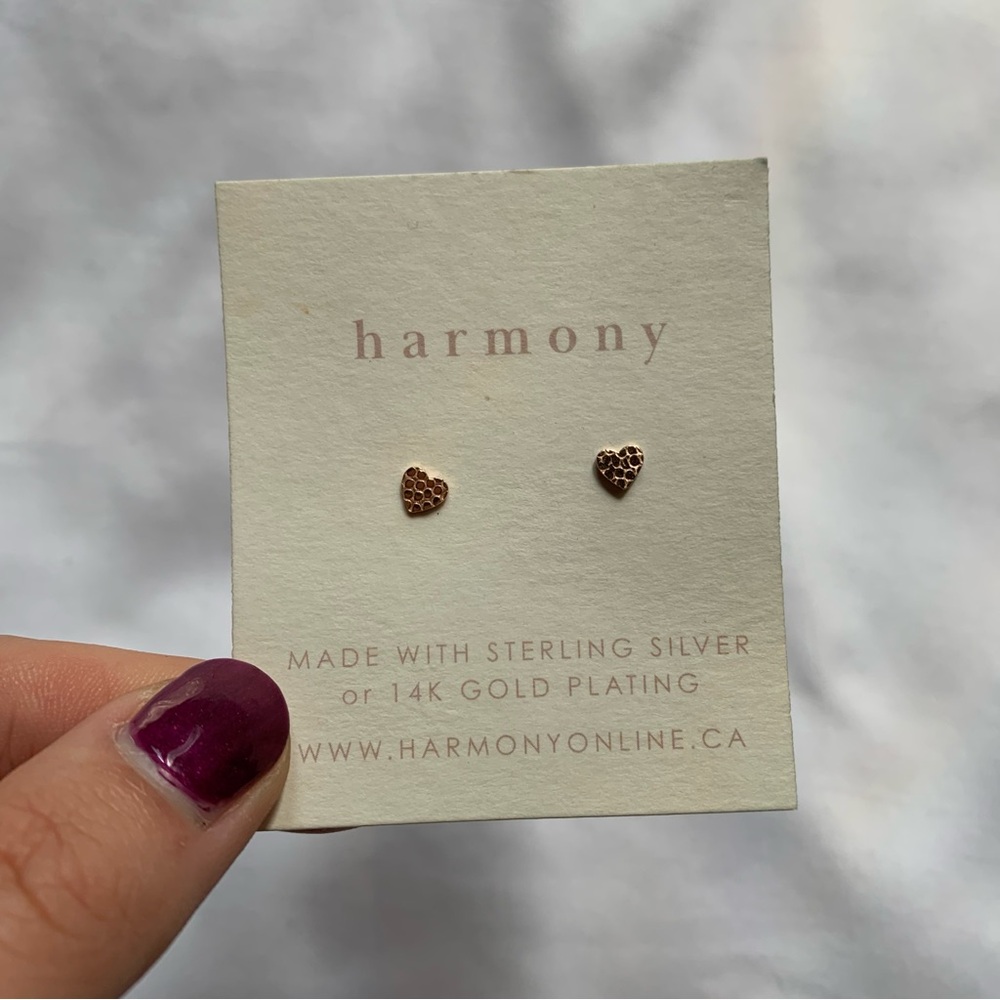 Heart Studs - Picture 2 of 5